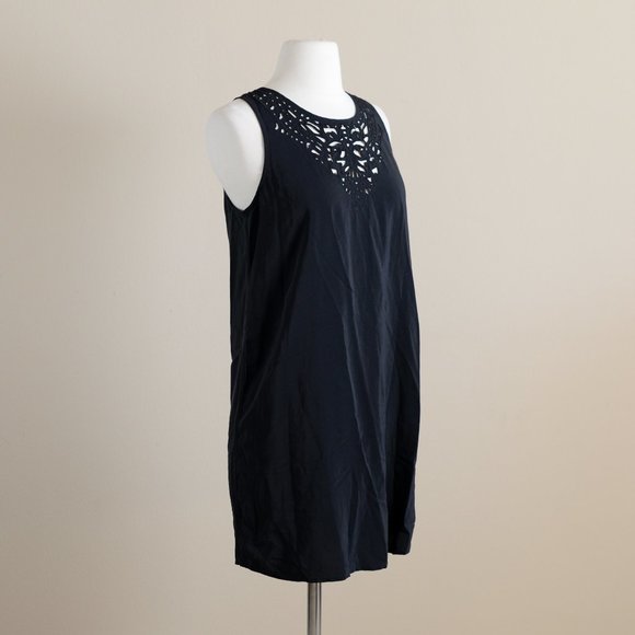 Joie Black Silk Tunic Mini-Dress - Picture 4 of 10